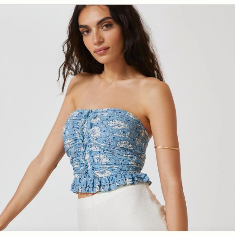 Anthropologie NEW WITH TAGS Forever that girl textured tube top